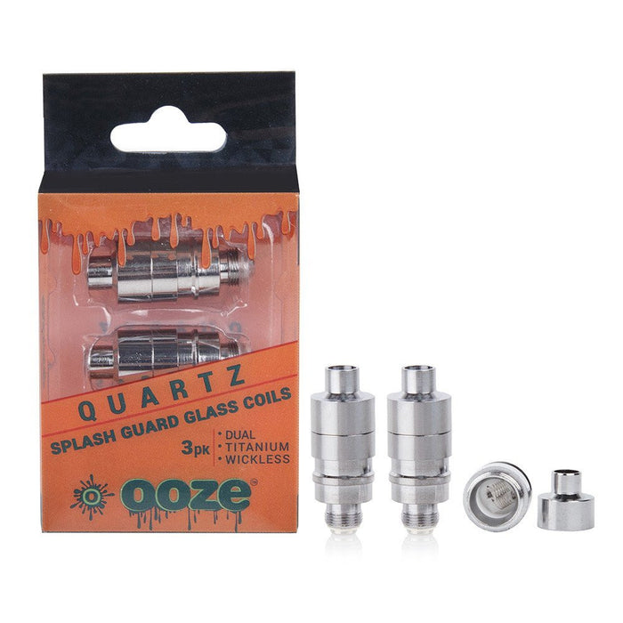Ooze 3 Pack Splash Guard QUARTZ Coils